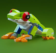 Load image into Gallery viewer, Red-Eye Tree Frog - Custom Building Set made using LEGO parts - B3 Customs