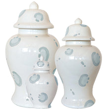 Load image into Gallery viewer, Blue Leopard Print Ginger Jars
