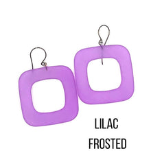 Load image into Gallery viewer, Deco Square Donut Drop Earrings