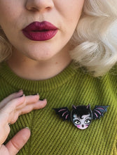 Load image into Gallery viewer, Lily the Vamp Brooch by Miss Fluff x Lipstick &amp; Chrome