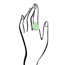 Load image into Gallery viewer, Lime Turquoise Statement Ring
