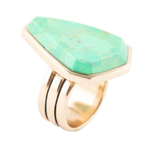 Load image into Gallery viewer, Lime Turquoise Statement Ring