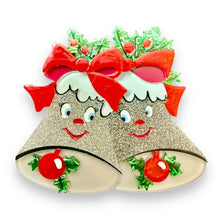 Load image into Gallery viewer, Silver Bells Brooch Lipstick &amp; Chrome