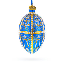 Load image into Gallery viewer, 1896 Twelve Monograms Royal Glass Egg Ornament 4 Inches