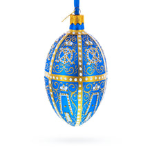 Load image into Gallery viewer, 1896 Twelve Monograms Royal Glass Egg Ornament 4 Inches