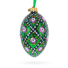 Load image into Gallery viewer, 1907 Rose Trellis Royal Egg Glass Ornament 4 Inches