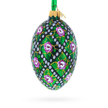 Load image into Gallery viewer, 1907 Rose Trellis Royal Egg Glass Ornament 4 Inches