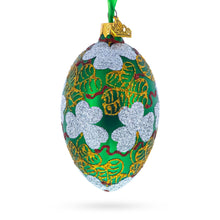 Load image into Gallery viewer, 1902 Clover Leaf Royal Egg Glass Christmas Ornament 4 Inches