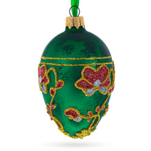 Load image into Gallery viewer, 1899 Pansy Royal Egg Glass Ornament 4 Inches