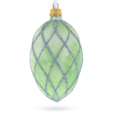 Load image into Gallery viewer, 1892 Diamond Trellis Royal Egg Glass Ornament 4 Inches