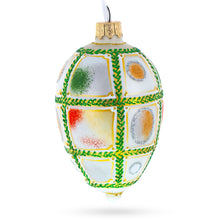 Load image into Gallery viewer, 1911 Fifteenth Anniversary Royal Egg Glass Ornament 4 Inches