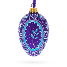 Load image into Gallery viewer, Willow Branch Glass Egg Ornament 4 Inches