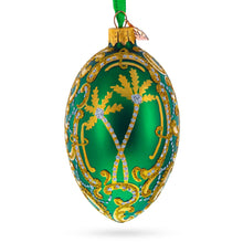 Load image into Gallery viewer, 1902 Rocaille Kelch Glass Egg Ornament 4 Inches