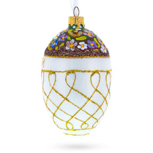 Load image into Gallery viewer, 1901 Basket of Flowers Royal Egg Glass Ornament 4 Inches