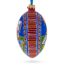 Load image into Gallery viewer, Kozak with Kobza Ukrainian Glass Egg Ornament 4 Inches