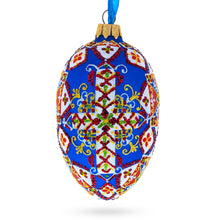 Load image into Gallery viewer, Statue of Liberty Ukrainian Glass Egg Ornament 4 Inches