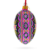 Load image into Gallery viewer, Cross Ukrainian Glass Egg Ornament 4 Inches