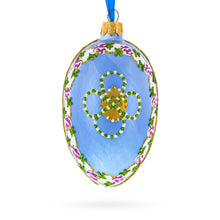 Load image into Gallery viewer, 1907 Cradle With Garlands Royal Glass Egg Ornament 4 Inches