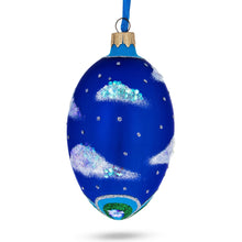 Load image into Gallery viewer, Newborn Baby Boy Egg Glass Ornament 4 Inches