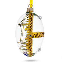 Load image into Gallery viewer, 1909 Standard Yacht Royal Glass Egg Ornament 4 Inches