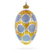 Load image into Gallery viewer, 1913 Romanov Tercentenary Royal Glass Egg Ornament 4 Inches