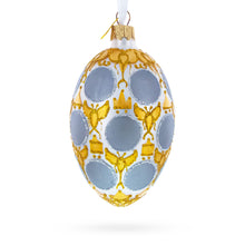 Load image into Gallery viewer, 1913 Romanov Tercentenary Royal Glass Egg Ornament 4 Inches