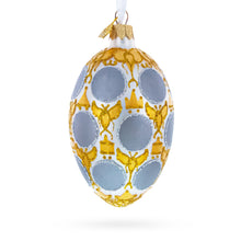 Load image into Gallery viewer, 1913 Romanov Tercentenary Royal Glass Egg Ornament 4 Inches