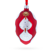 Load image into Gallery viewer, Florence Designer Jeweled Sea Shells Earrings Glass Egg Christmas Ornament 4 Inches