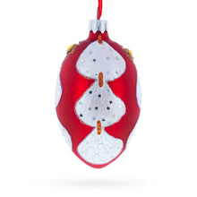 Load image into Gallery viewer, Florence Designer Jeweled Sea Shells Earrings Glass Egg Christmas Ornament 4 Inches