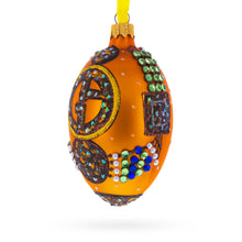 Load image into Gallery viewer, Italian Couturier Fine Earring Glass Egg Christmas Ornament 4 Inches