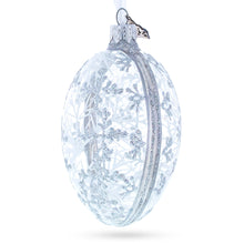 Load image into Gallery viewer, 1913 Winter Royal Egg Glass Ornament 4 Inches