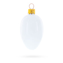 Load image into Gallery viewer, Set of 6 Glossy White Mini Glass Egg Ornaments 2.9 Inches