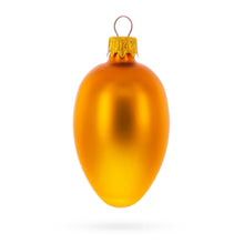 Load image into Gallery viewer, Set of 6 Matte Gold Mini Glass Egg Ornaments 2.9 Inches