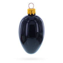 Load image into Gallery viewer, Set of 6 Black Mini Glass Egg Ornaments 2.9 Inches
