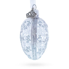 Load image into Gallery viewer, 1913 Winter Mini Glass Egg Ornament 2.9 Inches