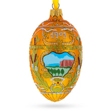 Load image into Gallery viewer, 1903 Peter The Great Imperial Glass Egg Ornament 4 Inches