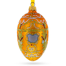 Load image into Gallery viewer, 1903 Peter The Great Imperial Glass Egg Ornament 4 Inches