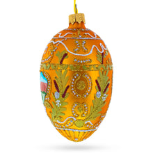 Load image into Gallery viewer, 1903 Peter The Great Imperial Glass Egg Ornament 4 Inches