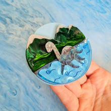 Load image into Gallery viewer, Loch Ness Monster Brooch by Cherryloco