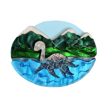 Load image into Gallery viewer, Loch Ness Monster Brooch by Cherryloco