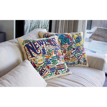 Load image into Gallery viewer, Long Island Hand-Embroidered Pillow