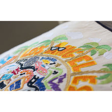Load image into Gallery viewer, Los Angeles Hand-Embroidered Pillow