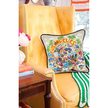 Load image into Gallery viewer, Los Angeles Hand-Embroidered Pillow