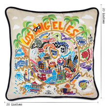 Load image into Gallery viewer, Los Angeles Hand-Embroidered Pillow