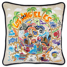Load image into Gallery viewer, Los Angeles Hand-Embroidered Pillow