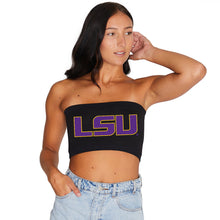 Load image into Gallery viewer, LSU Black Bandeau Top
