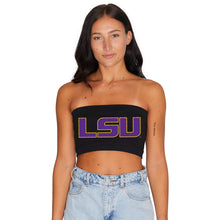 Load image into Gallery viewer, LSU Black Bandeau Top