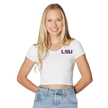 Load image into Gallery viewer, LSU White Babydoll Tee