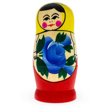 Load image into Gallery viewer, 4 Pieces Girl with Yellow Scarf Matryoshka Wooden Nesting Dolls