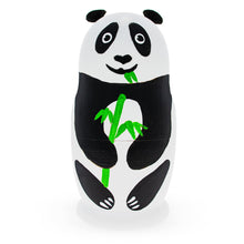 Load image into Gallery viewer, Set of 3 Panda Family Wooden Nesting Dolls
